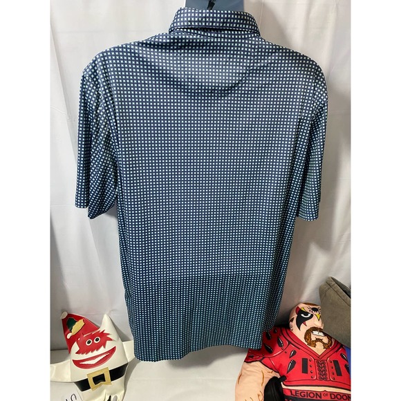 Greg Norman Golf Polo Shirt Mens Size XL Play Dry Navy Blue Short Sleeve - Picture 2 of 10